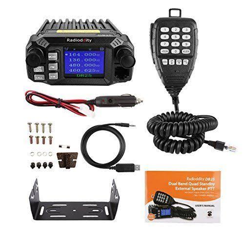 Dual Band VHF UHF 25W Mobile Radio with 4 Color Display X815892
