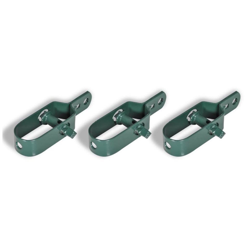 Green Steel Chain Link Fence with Posts 3x22 x 82 Z3361