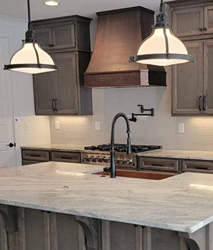 Light Hammered-Antique Copper Stainless Steel Kitchen Vent Hood Y1060