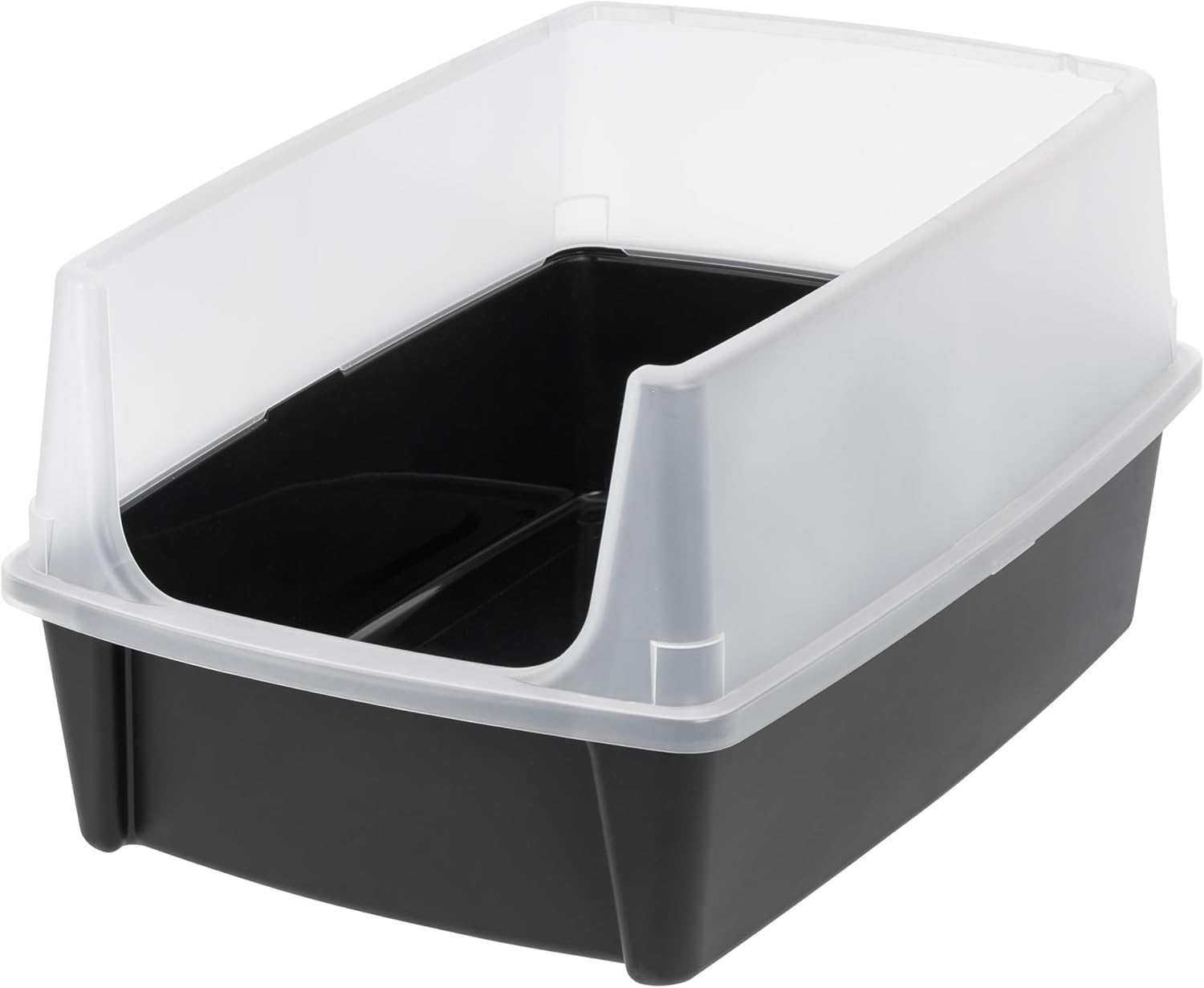 Black Open Top High Sided Cat Litter Box Y97622