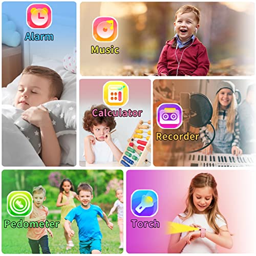 Kids Smart Watch with HD Touch Screen Camera Music Player M6237
