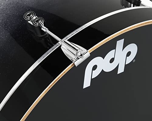7-Piece Maple Shell Pack with Chrome Hardware Silver to Black Fade Y1061