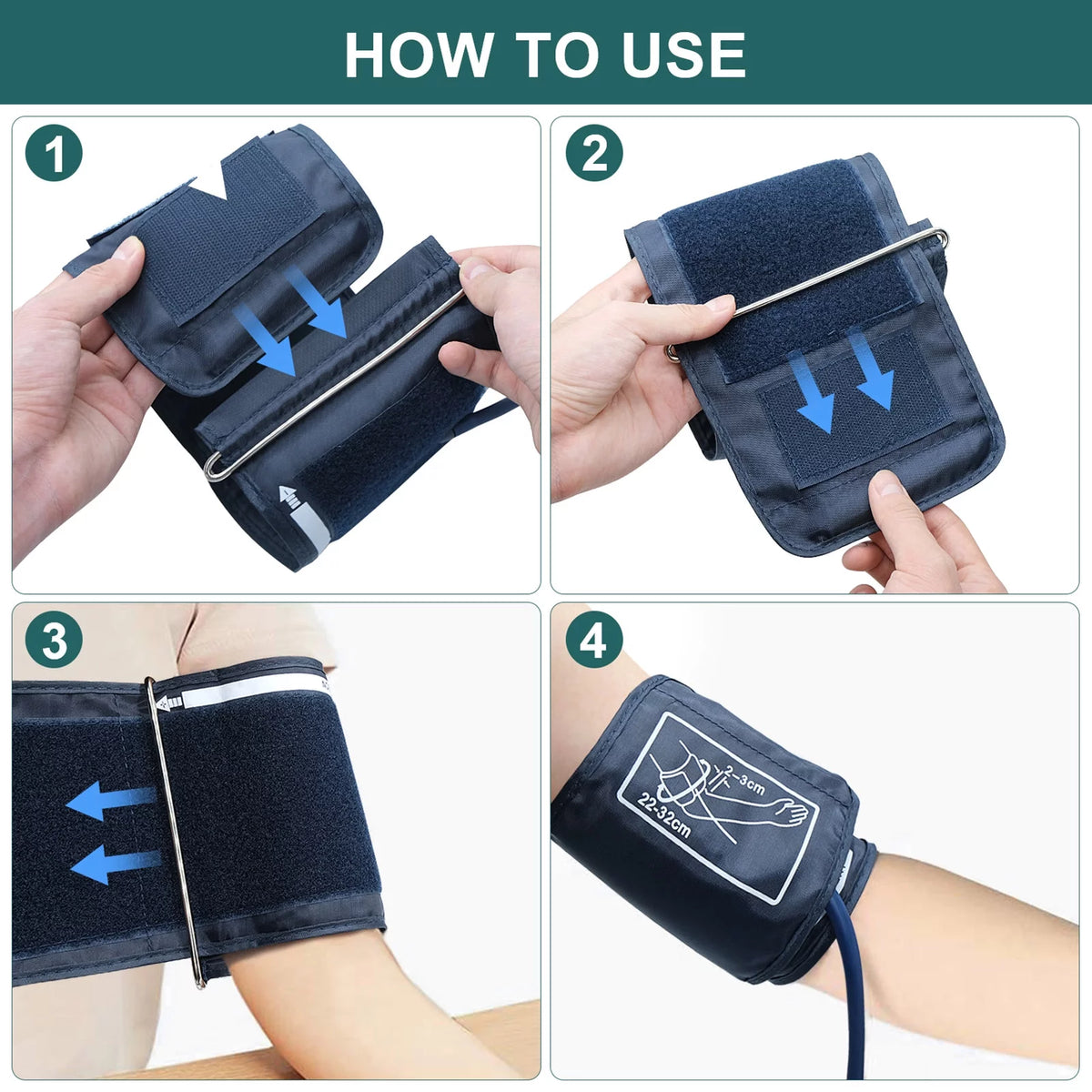 Arm Sphygmomanometer LCD Digital Display Pulse Scanning Oscillometry G345111