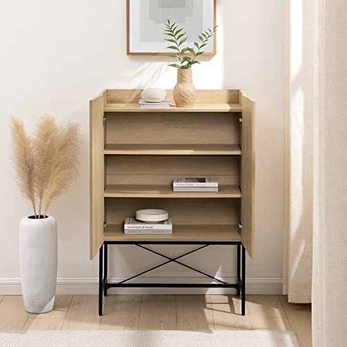 Dark Walnut 2-Door Tall Accent Cabinet U4692