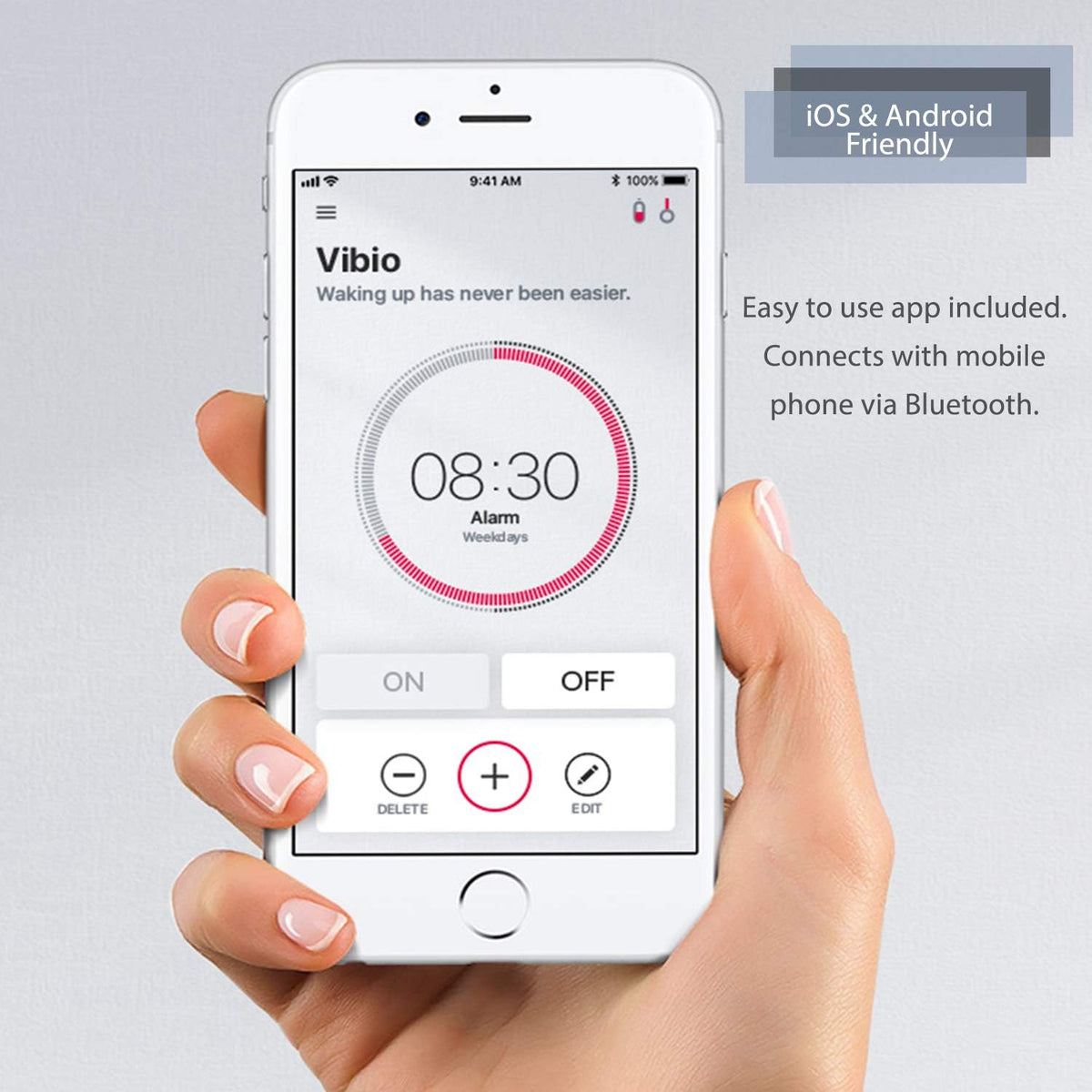 Wireless Bedshaker Alarm with Bluetooth B2920