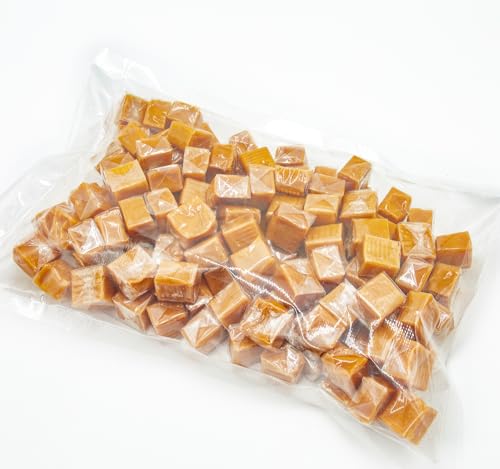 CARAMEL SQUARES Candy 2 lb Bulk Bag Soft Chewy Taffy Classic Milk Flavor Individually Wrapped 128 Pieces D948456