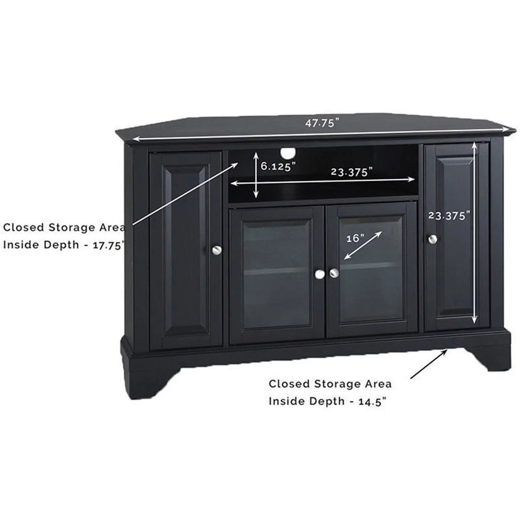 Black Corner TV Stand O53579