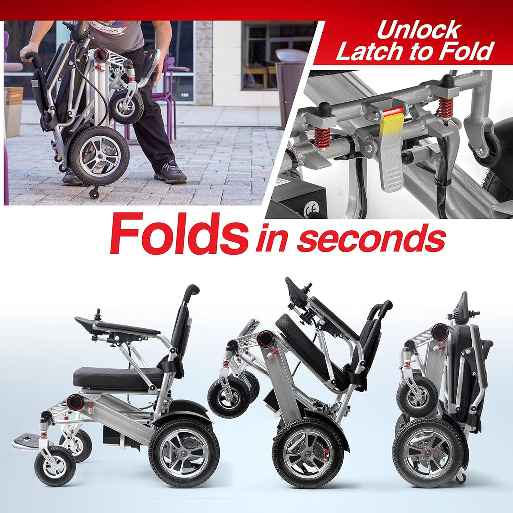 Gray Electric Wheelchair Y679