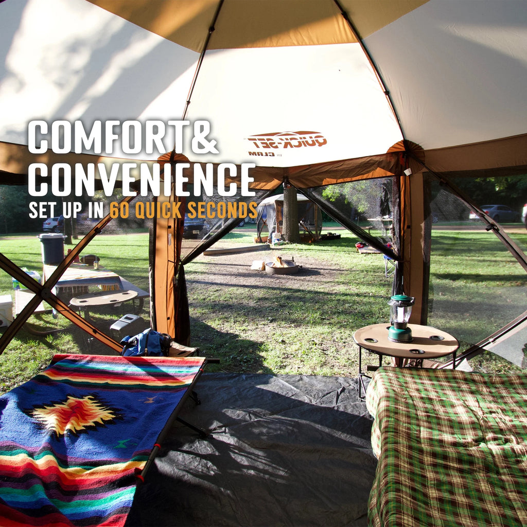 12.5' Portable Outdoor Gazebo Canopy Tent with Floor Tarp C276