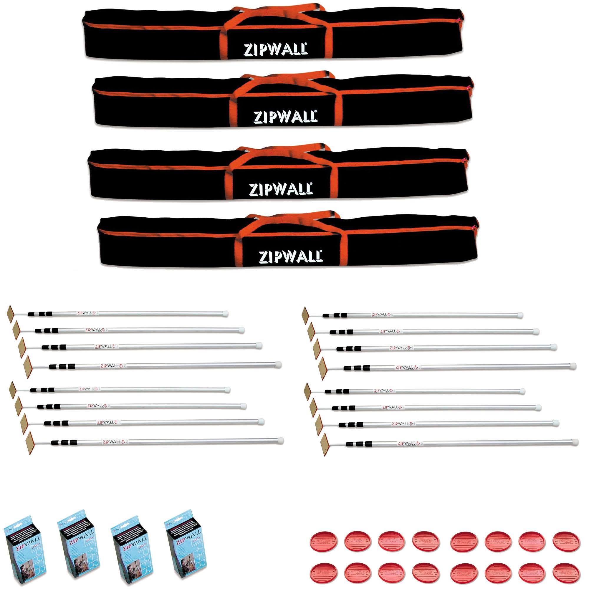 12-Foot Spring-Loaded Poles for Dust Barriers (4-Pack) E65261