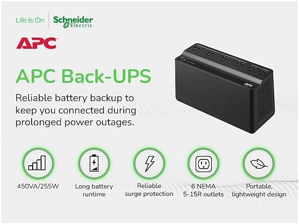 6 Outlets 450VA 120V UPS I3338