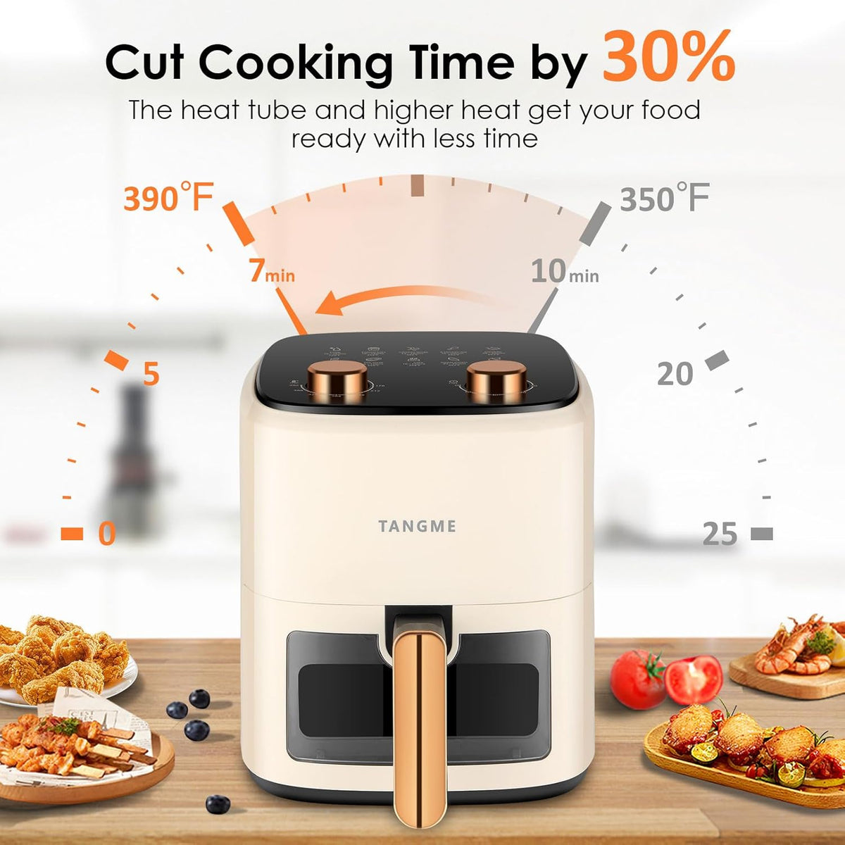 5.8Quart Air Fryer Oven with Viewing Window Non-stick Basket K865352