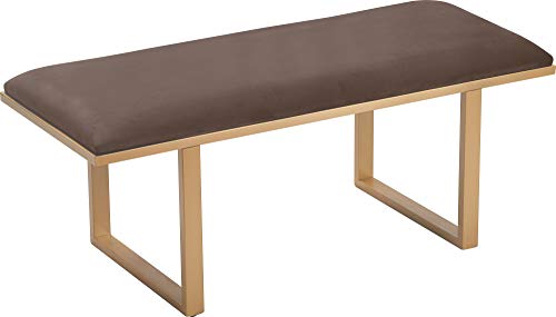 Dark Grey Velvet Bedside Bench N262602