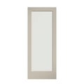 80" x 30" 1-Lite French Clear Glass White Prefinished Solid Wood Core Door L68794