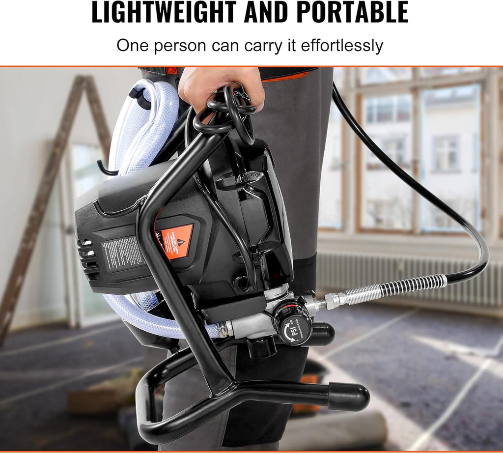 Stand Airless Paint Sprayer, 3000PSI 750W Electric Airless Sprayer E10297