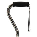 Lightweight Adjustable Walking Cane with Offset Handle Q398