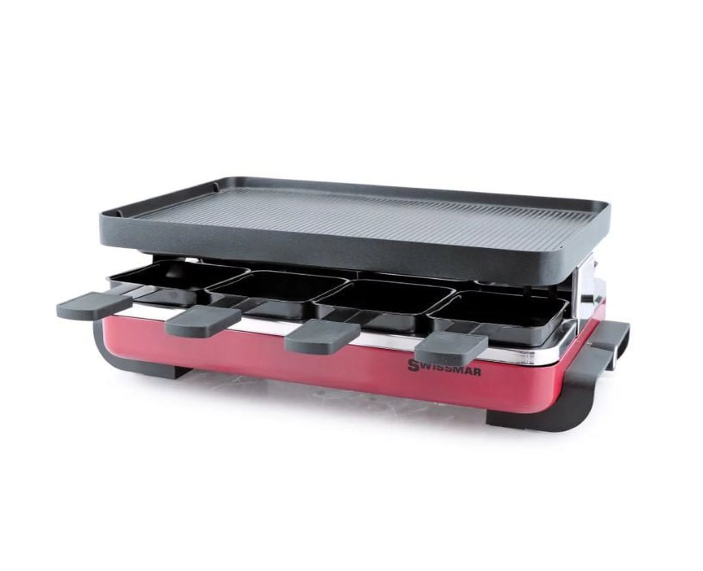 Red Non-Stick Reversible Raclette Grill B444
