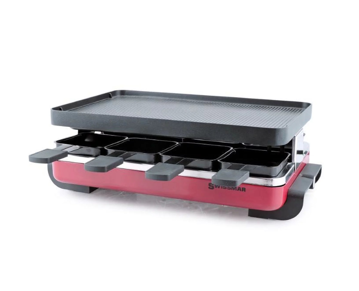 Red Non-Stick Reversible Raclette Grill B444
