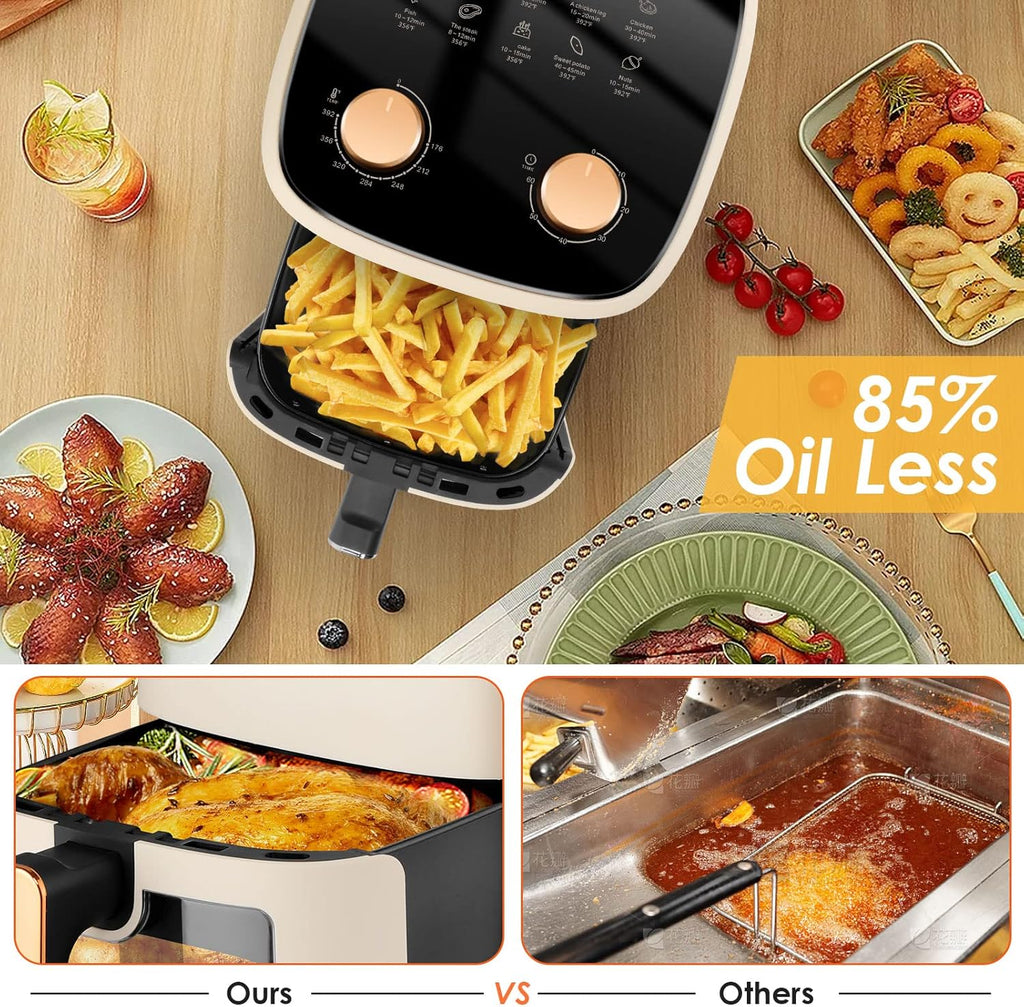 5.8Quart Air Fryer Oven with Viewing Window Non-stick Basket K865352