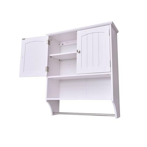 Bathroom Wall Cabinet with Towel Bar Storage Cabinet P52877