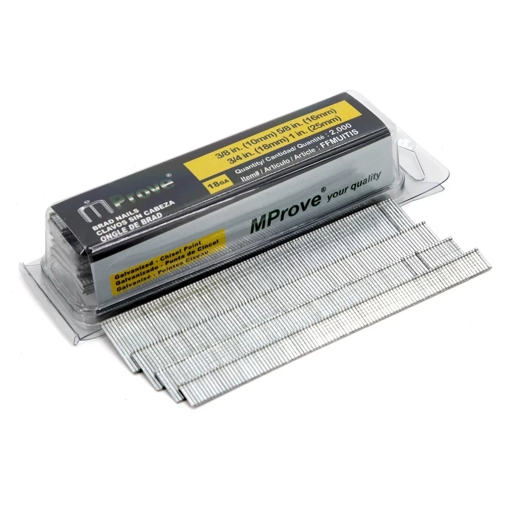 18-Gauge Brad Nails Multi-pack 2,000 Nails Electro-Galvanized R847299