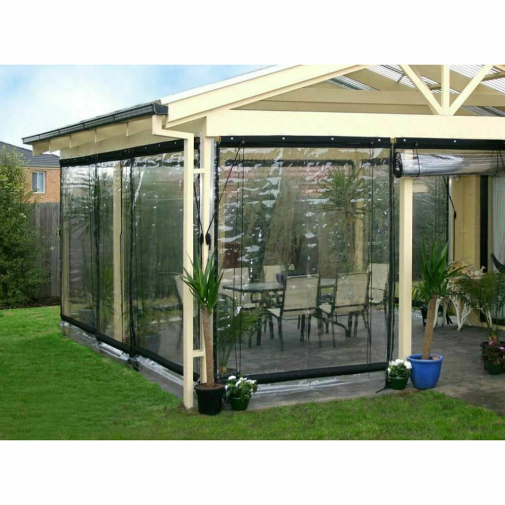 0.5mm Black PVC Clear Awning Canopy I81444
