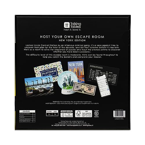 Escape Room Game Interactive Family Games Night 2-6 Players Ages 16+ O55638