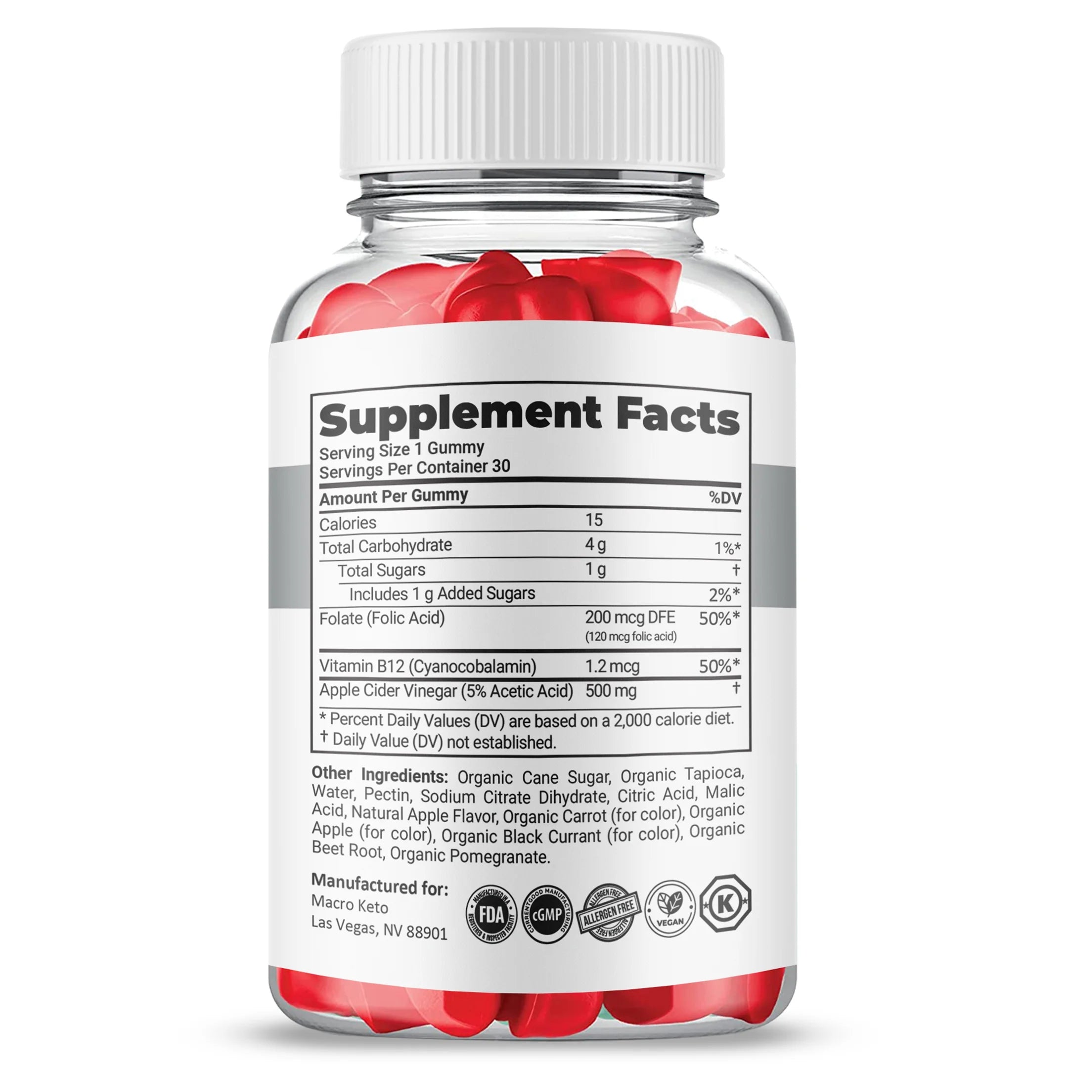 (5 Pack) Apple Cider Vinegar Dietary Supplement S7710