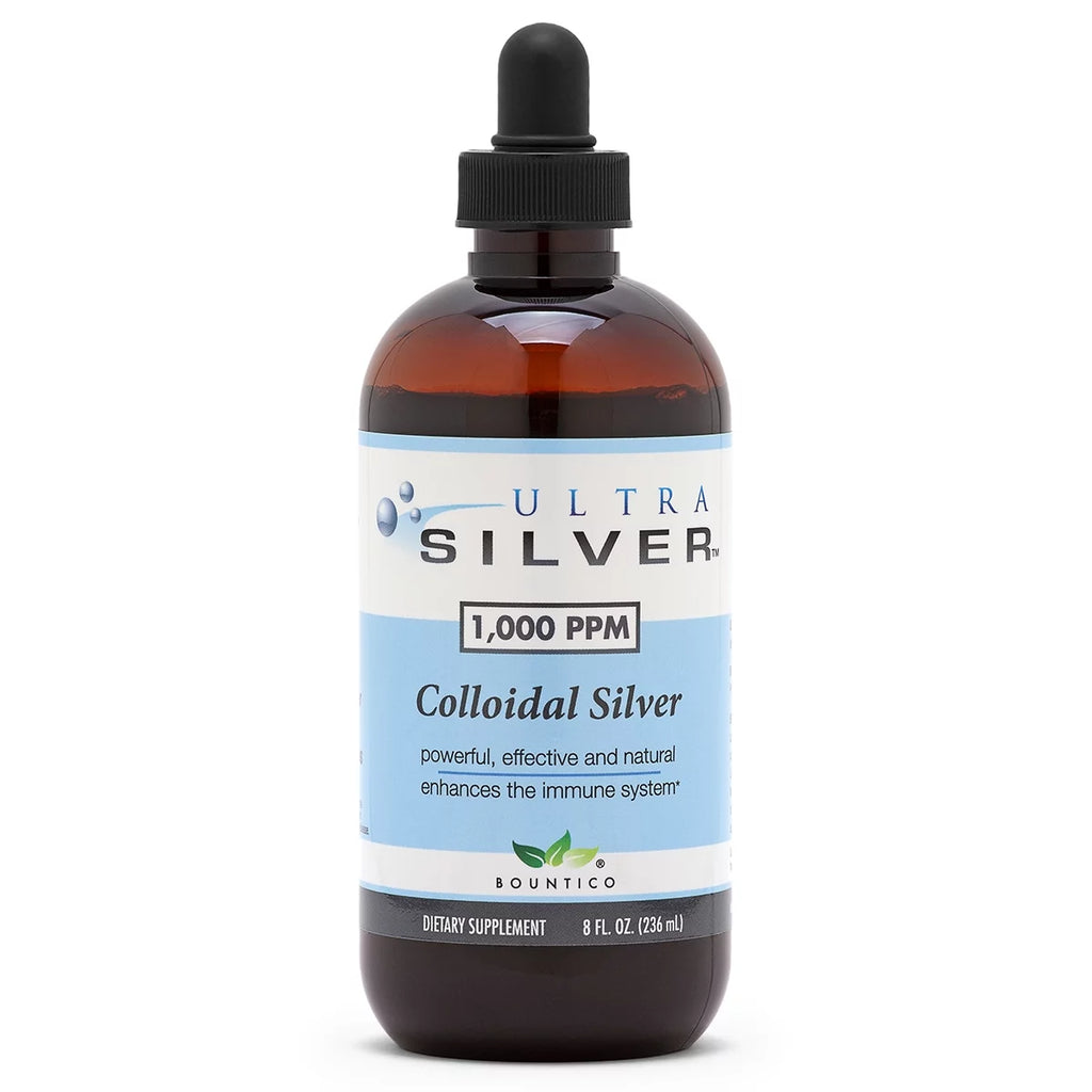 1000 PPM 8 Oz Colloidal Silver Mineral Supplement with Dropper I661