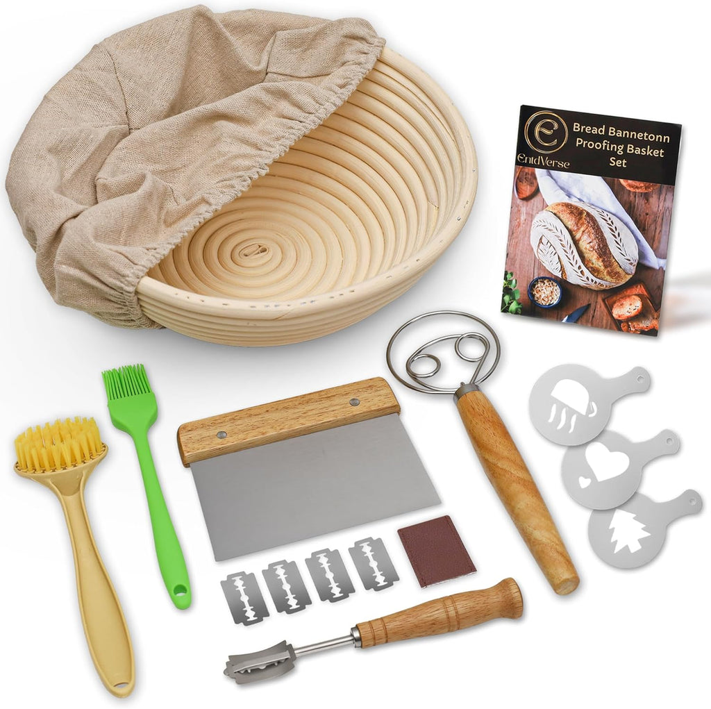 Round 9 inch Sourdough Proofing Basket N826
