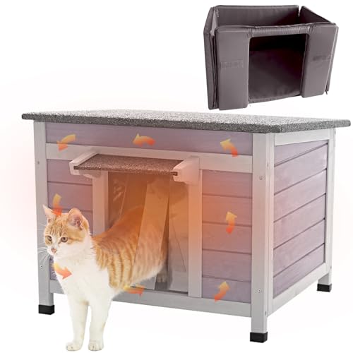Cat House with Escape Door Insulated Weatherproof Roof Q565