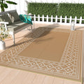 5' x 8' Waterproof Reversible Outdoor Plastic Straw Rug E7337