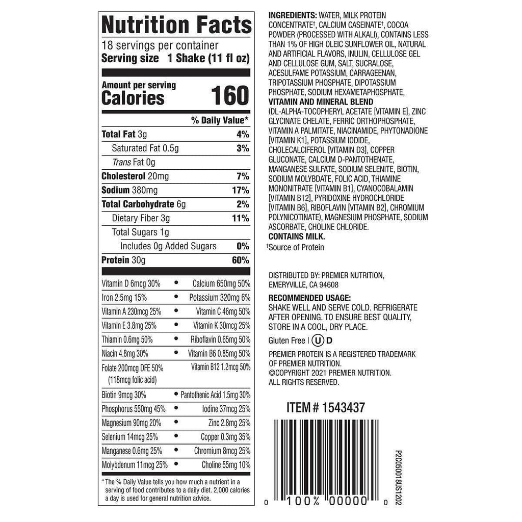 11 Fl. Oz Each Variety Sampler Pack of Protein Shakes (12 Pack) W277