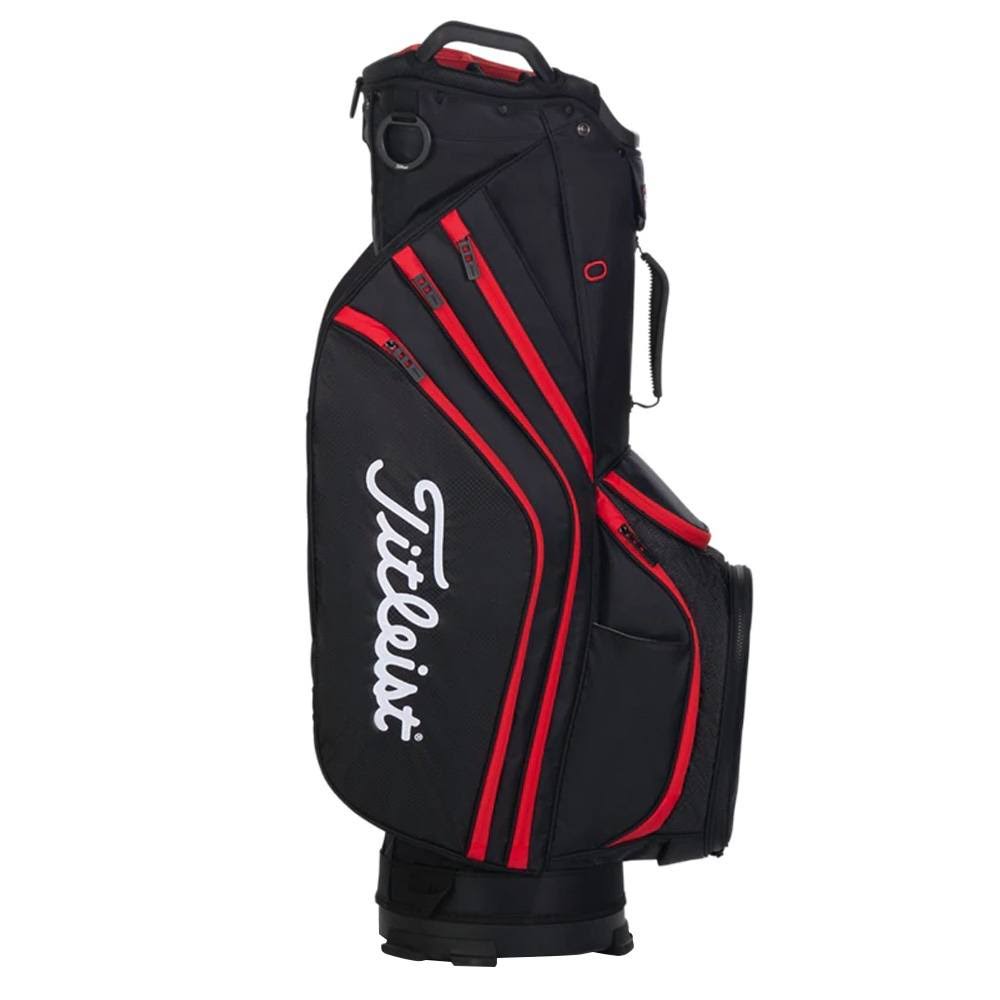 Black/Black/Red Lightweight Golf Bag V936