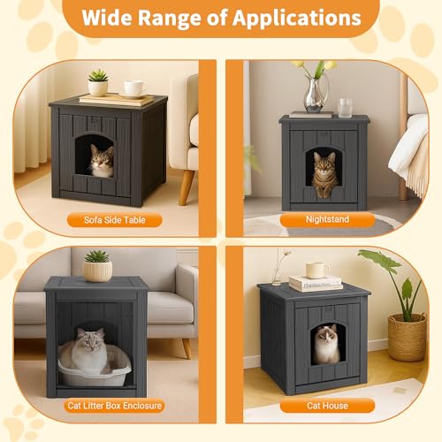 Weatherproof Resin Cat House F78530