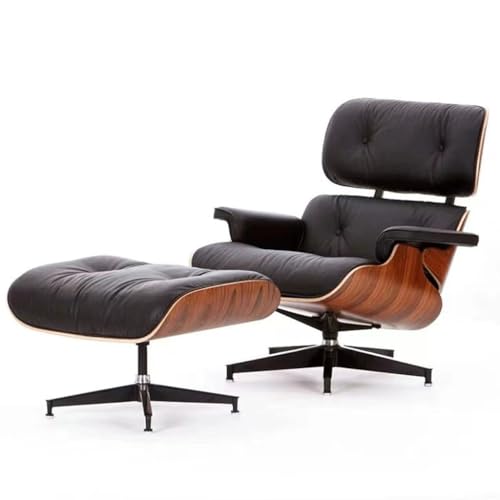 Leather Single Sofa Chair with Footrest N115349