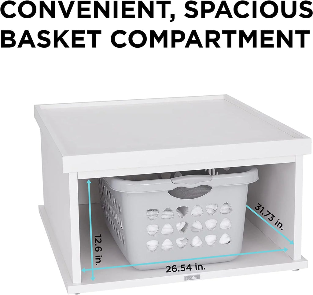 Wooden Laundry Pedestal P2697