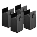 Black 4Pcs Furniture Risers with Adjustable Screw Clamp E31862