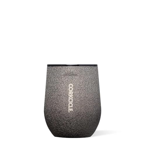 Stemless Insulated Wine Glass Tumbler, Gloss Powder Blue, 12 oz, Stainless Steel O55888