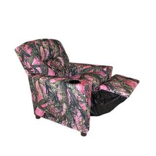 Child Recliner with Cup Holder Camouflage Pink H601535
