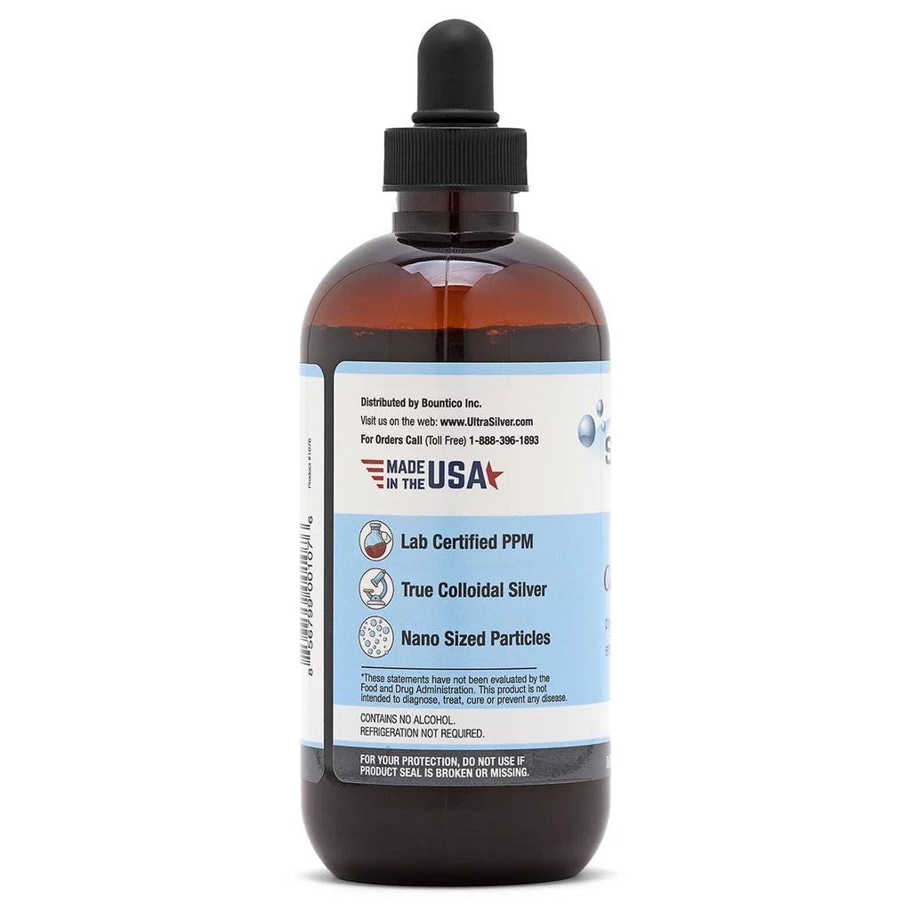 1000 PPM 8 Oz Colloidal Silver Mineral Supplement with Dropper I661