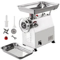 Commercial Meat Grinder 770lbs/h Electric 2200W Stainless Steel with 2 Grinding Heads & 2 Blades Y450536