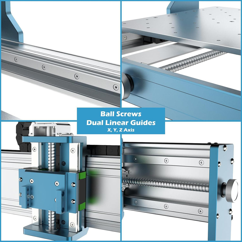 CNC Router Machine with 4th Axis Rotary Module Kit H4821