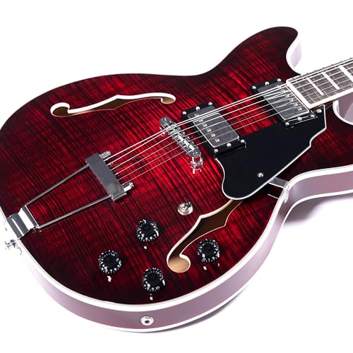 Black Semi-Hollow Body Electric Guitar S90771