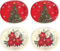 13" X 10.5" Oval Paper Disposable Plates, 48 Plates A5077