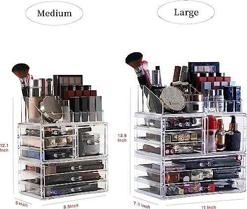 Clear Acrylic 11 Drawers Makeup Storage Organizer P35259