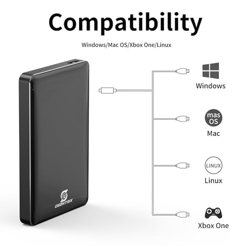 1TB USB 3.0 Portable External Hard Drive L83799