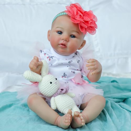 18 Inch Lifelike Reborn Baby Doll with Soft Weighted Body N523