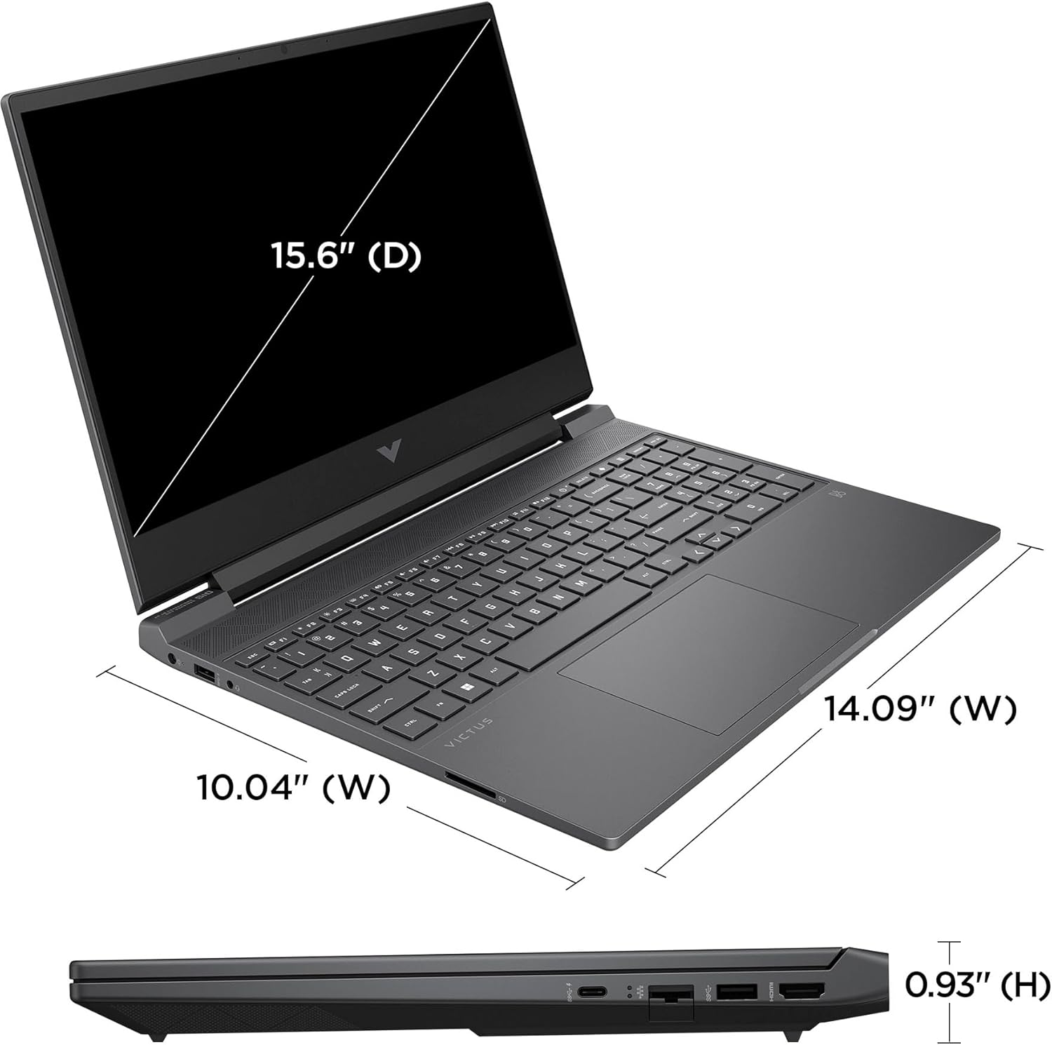 15.6" 144Hz FHD Gaming Laptop, Hexa-Core AMD Ryzen 5 7535HS, 16GB DDR5 RAM, 512GB PCIe SSD, GeForce RTX 2050, Windows 11 Pro S45725