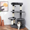 59.5-in Heavy Duty Faux Fur Cat Tree Condo Y1989